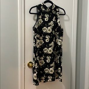 Black floral dress